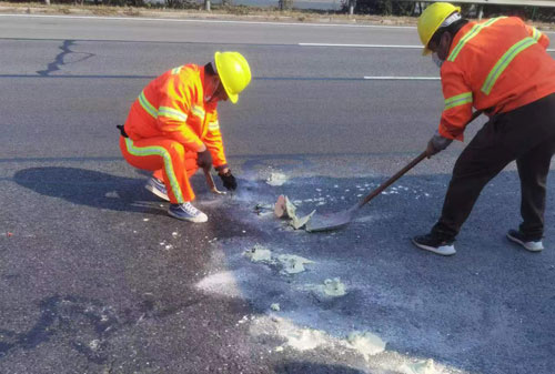 西岗公路下沉注浆加固